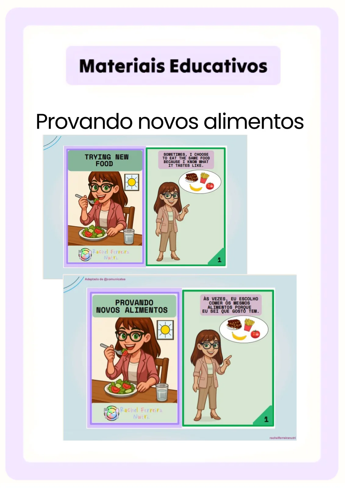 Provando novos alimentos